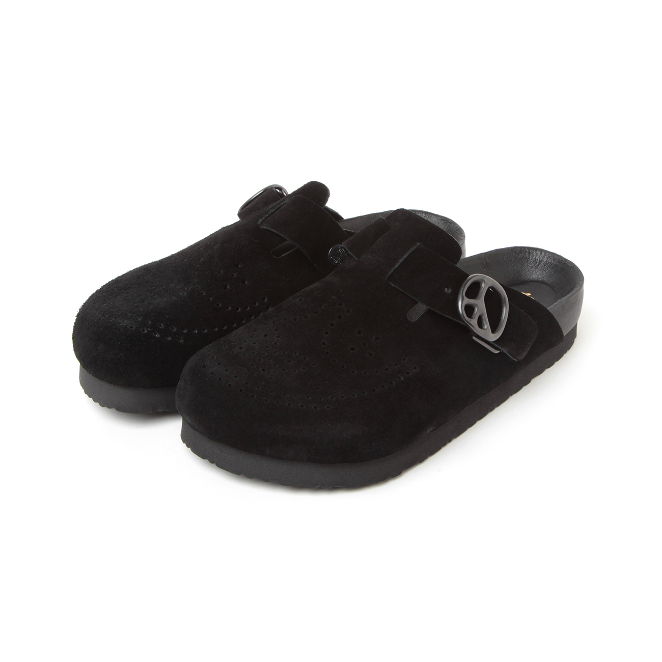 Needles / ニードルズ | Clog Sandal - Suede Lthr. - Black | 通販