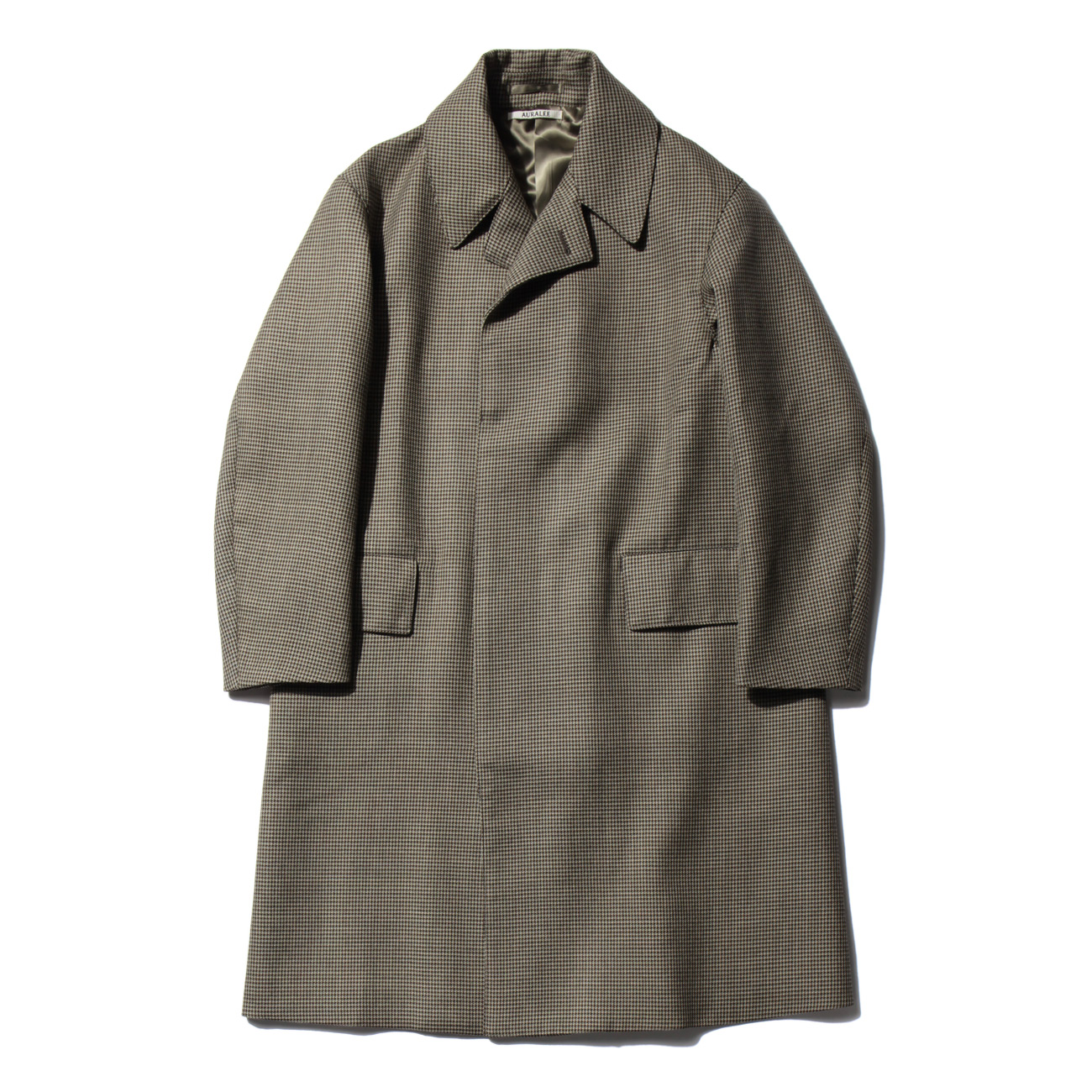 AURALEE / オーラリー | DOUBLE FACE CHECK LONG COAT (メンズ