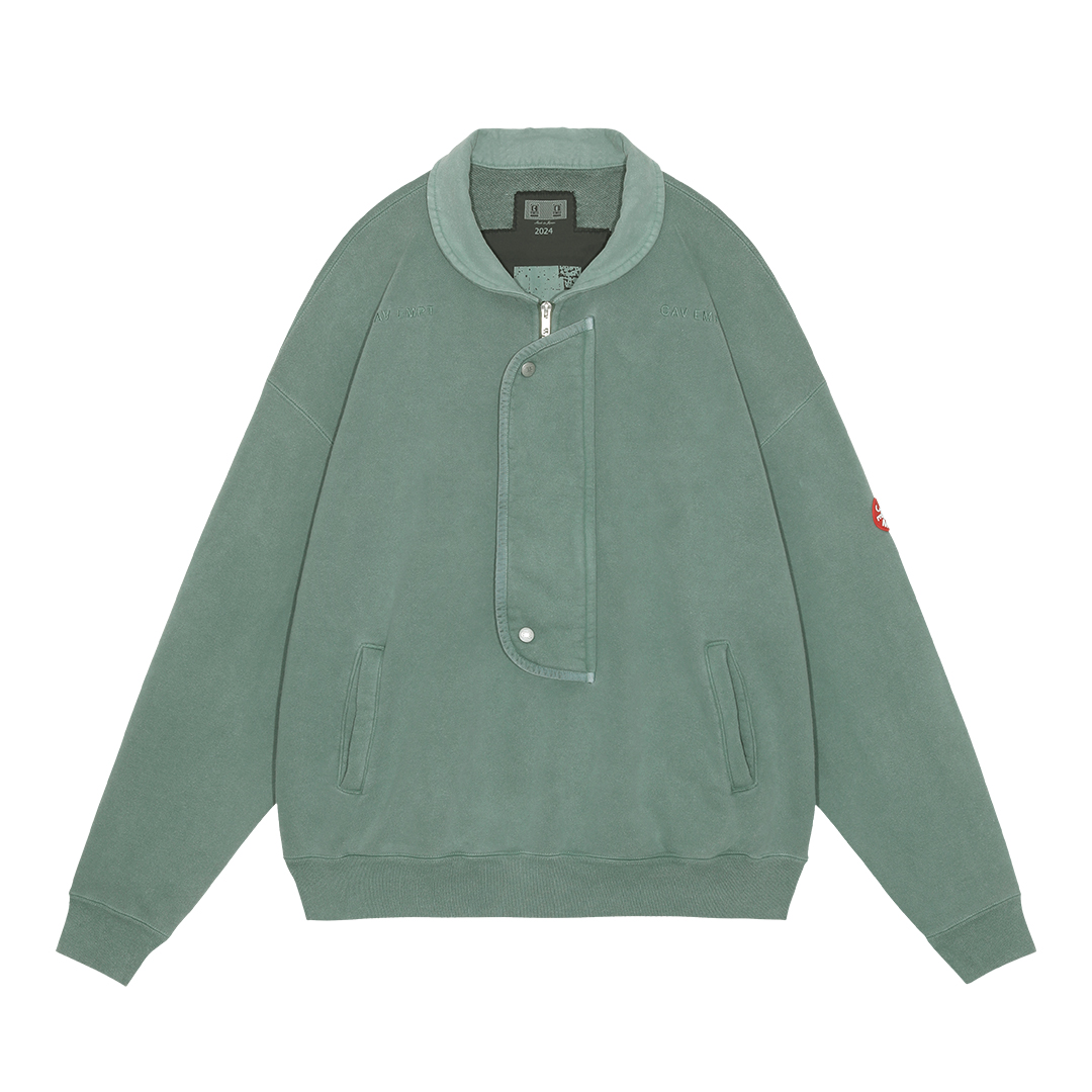 C.E / シーイー | OVERDYE COLLARED HALF ZIP - Green | 通販 - 正規