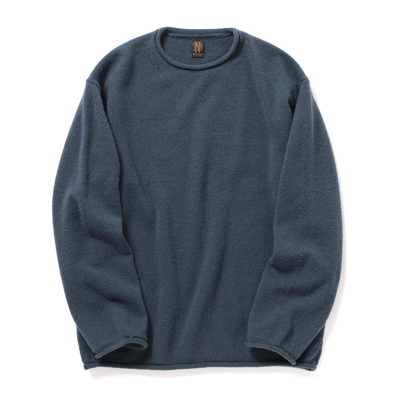BATONER / バトナー | BLUEFACE ROLL NECK (メンズ) - Gray Blue