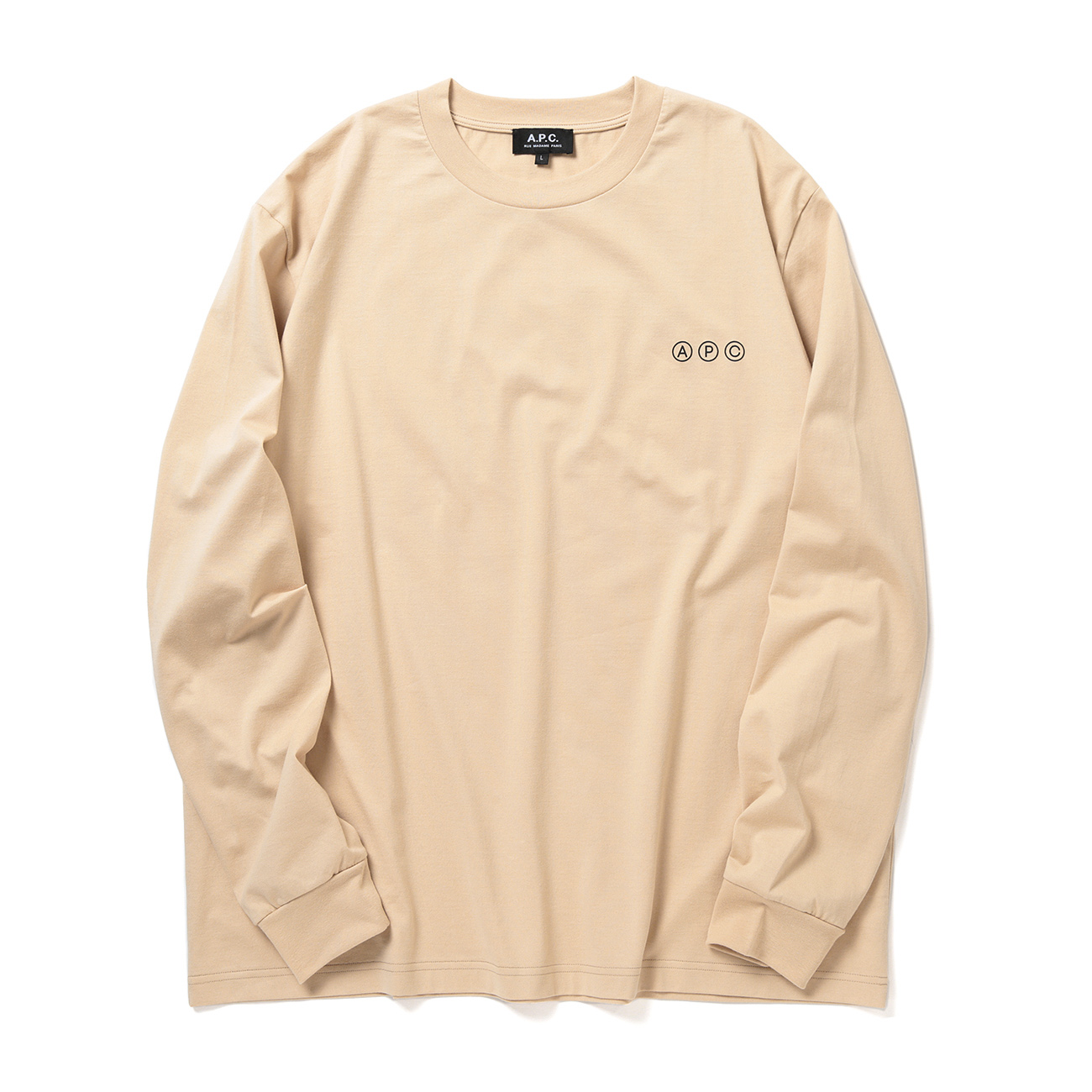 A.P.C. / アーペーセー | Adresse 長袖Tシャツ - Beige | 通販 - 正規