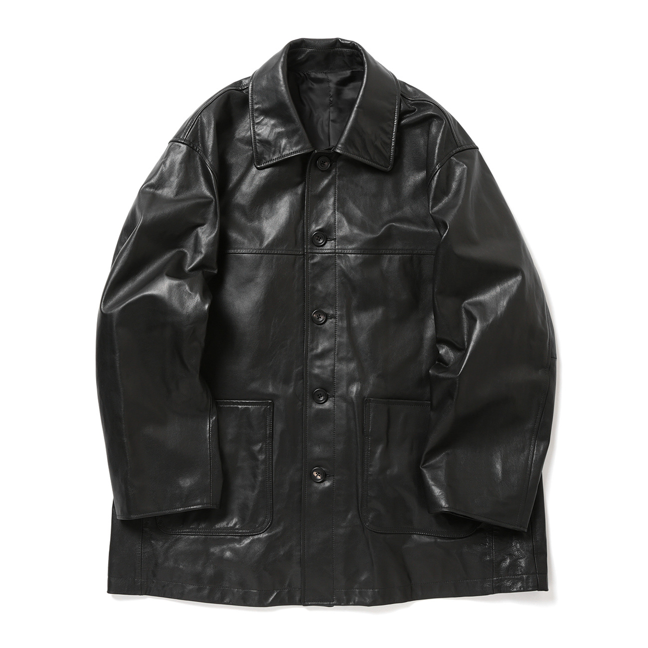 ssstein / シュタイン | LEATHER CAR JACKET - Black | 通販 - 正規
