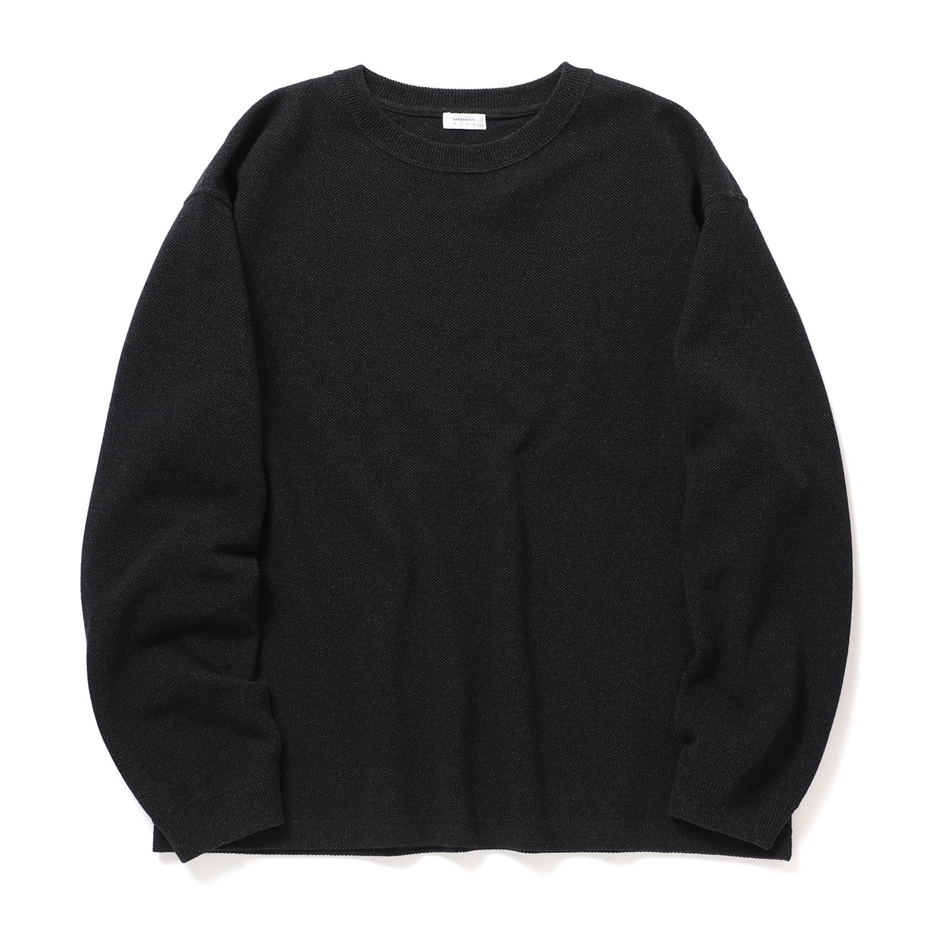 crepuscule / クレプスキュール | Co/Ra Moss Stitch P/O - Black