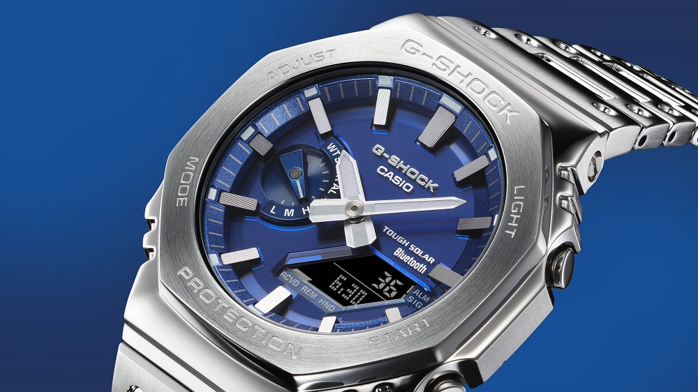 CASIO カシオ G-SHOCK Gショック ソーラー電波 フルメタル ブルー