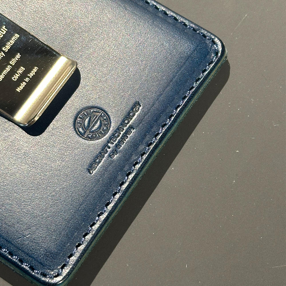 エアロコンセプト】Physique(マネークリップ）牛革｜ブルー Brand