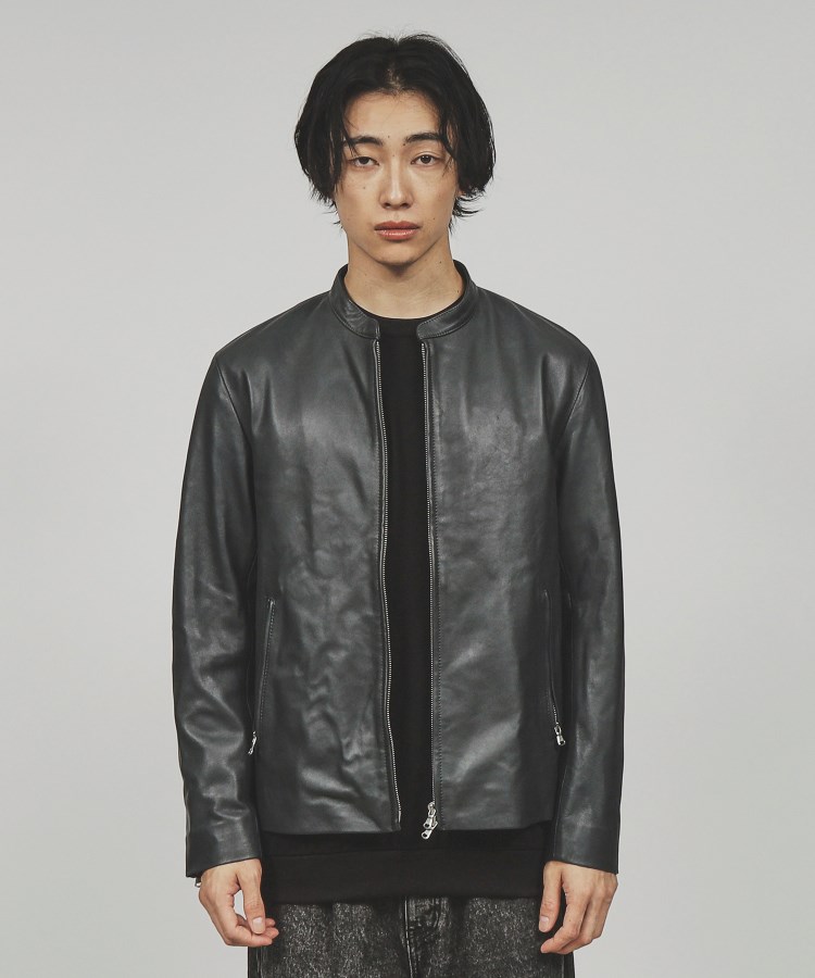 ラムレザージャケット ライダース ネオグランジ サイバーコア テック系