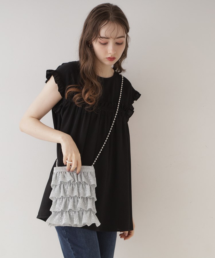 キラキラプリーツフリルポシェット（ショルダーバッグ） | Couture