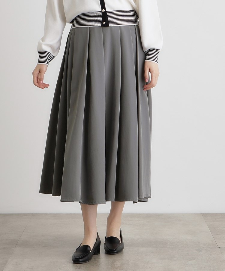 イレギュラータックフレアスカート（マキシ・ロングスカート） | grove