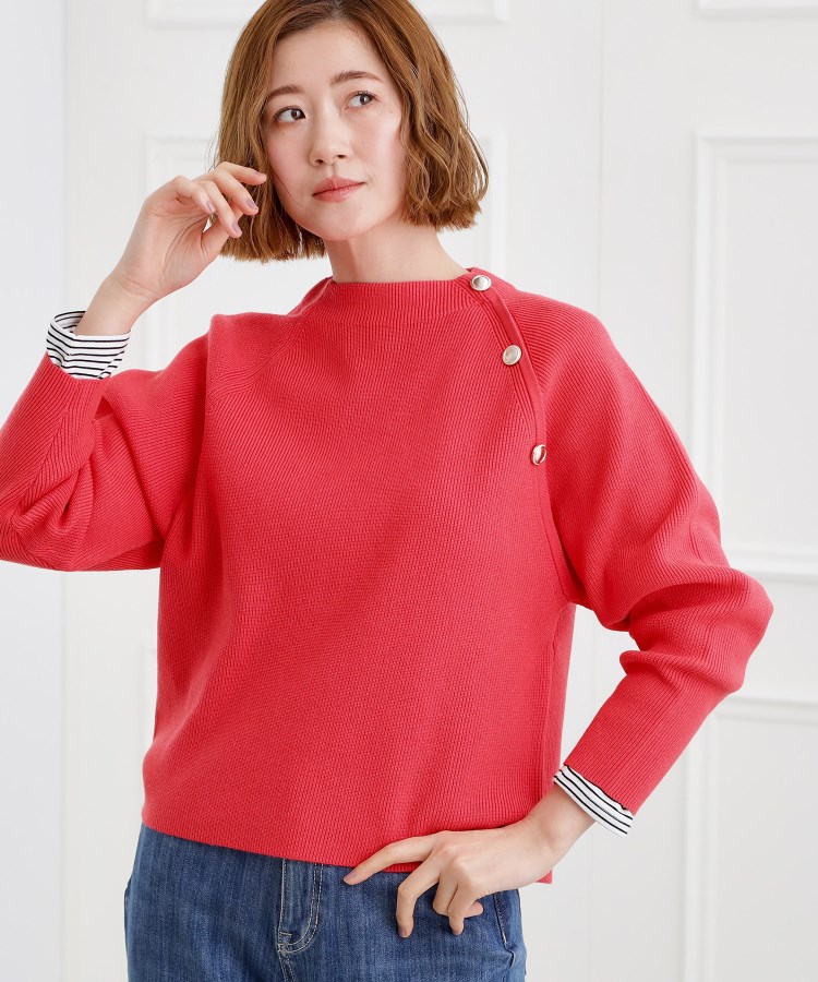 ラグランスリーブ肩釦ニット（ニット/セーター） | grove（グローブ