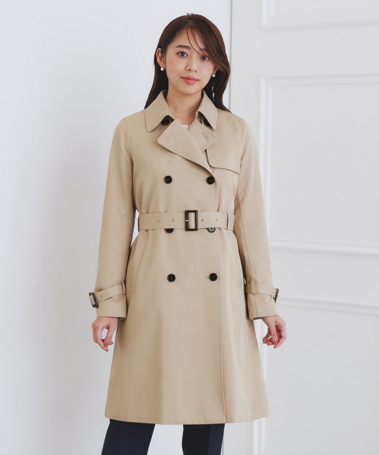 XS-3Lsize》通勤・セレモニー対応/トレンチコート【洗濯機洗い可/撥水