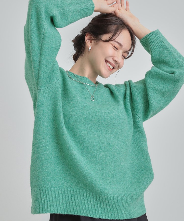 洗濯機可】選べる8色で色違いも欲しくなる ふんわりゆるニット