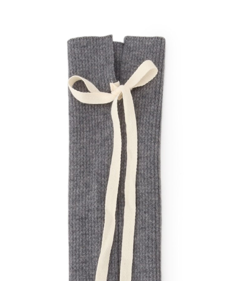 バレエコアリボン付きレッグウォーマー（レッグウォーマー