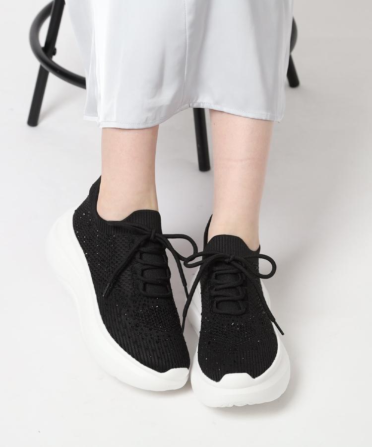 ラインストーンニットスニーカー（スニーカー） | ESPERANZA