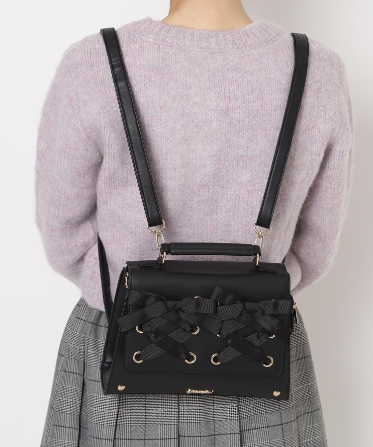 あみあげリボン3WAYサッチェルリュック（リュック） | Ober Tashe