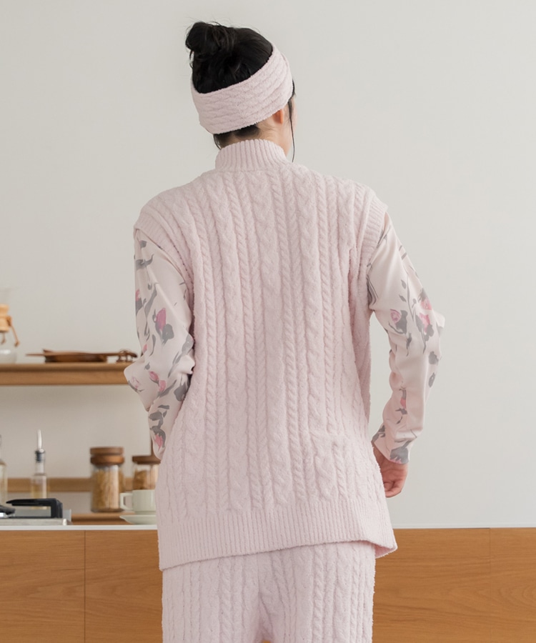 SUKALA HOME】リラックスフィルセラケーブルニットベスト(M・Lサイズ