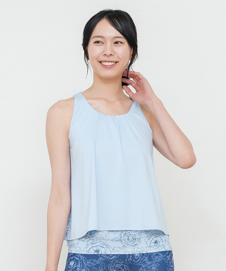 SUKALA】ブルーミングフラワープリーツタンク(XS・Sサイズ クリア