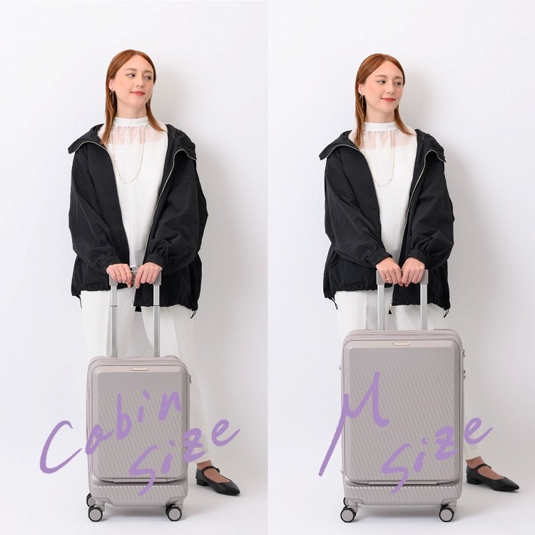 W&.Day/Night ピーロ スーツケース 52リットル 52L M フロントポケット