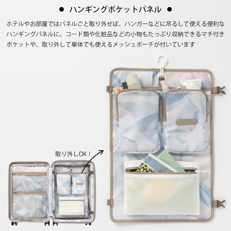 W&.Day/Night ピーロ スーツケース 52リットル 52L M フロントポケット