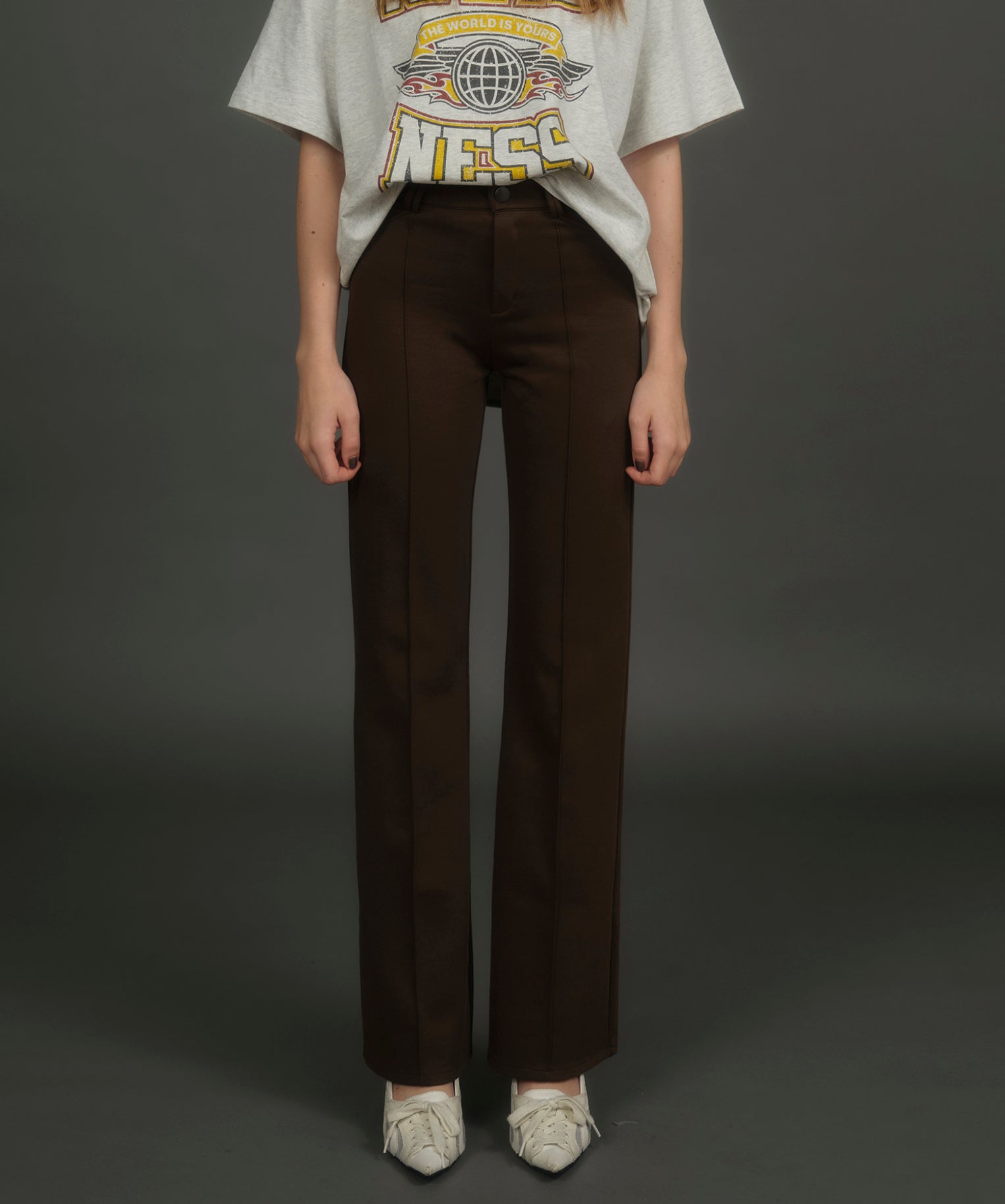 ストレッチタックフレアパンツ｜ACLENT（アクレント）