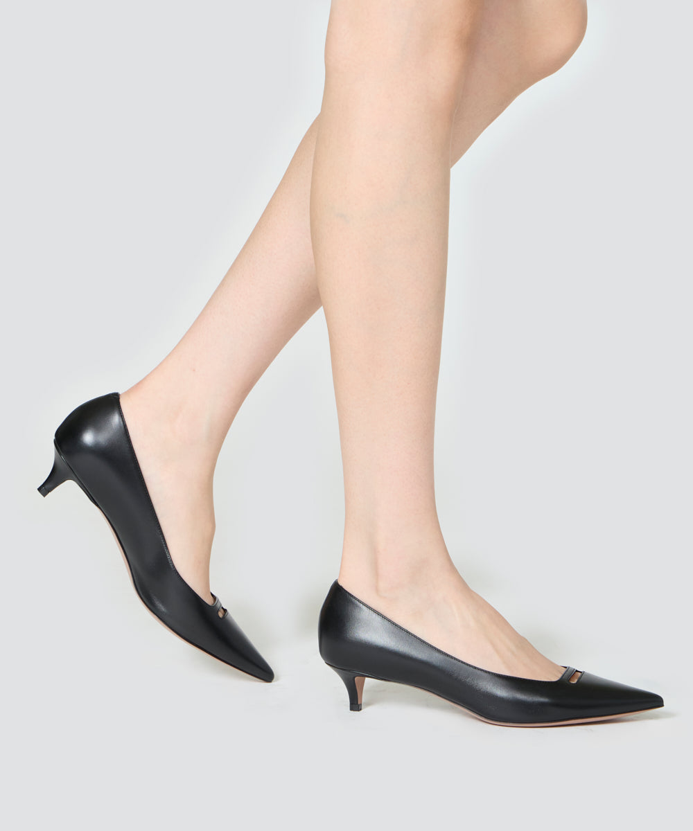 PELLICO | アネッリ スムース パンプス 3.5cm BLACK - アマン