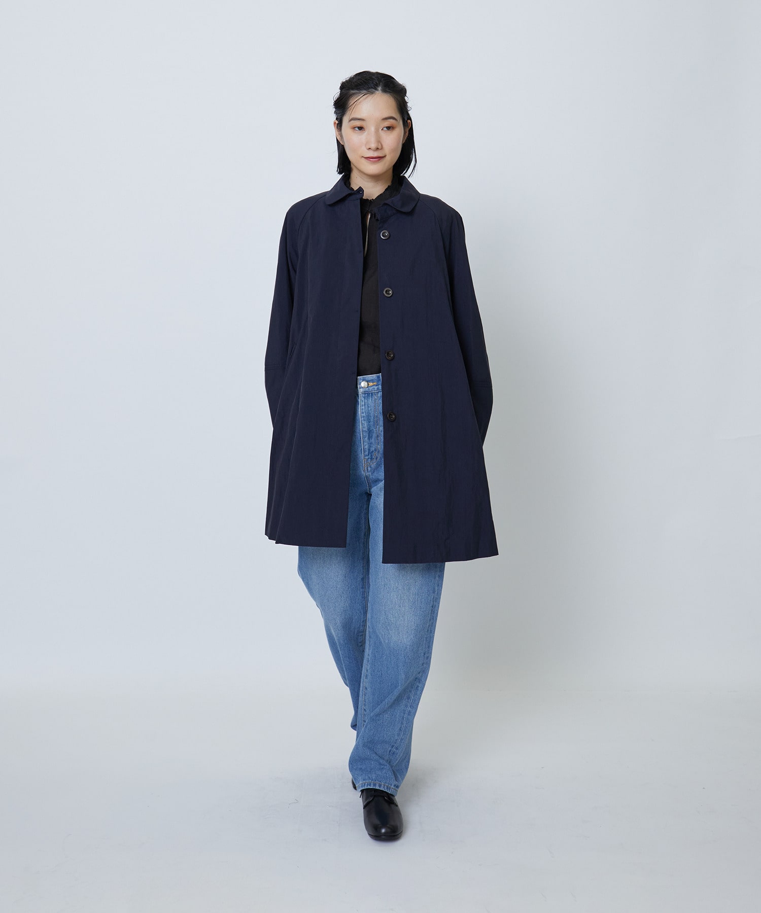 コットンナイロンステンカラーコート｜BIGI online store - ビギ