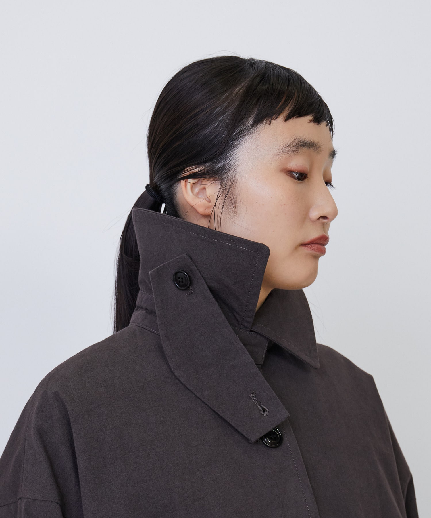 グランジコットンポプリンステンカラーコート｜BIGI online store