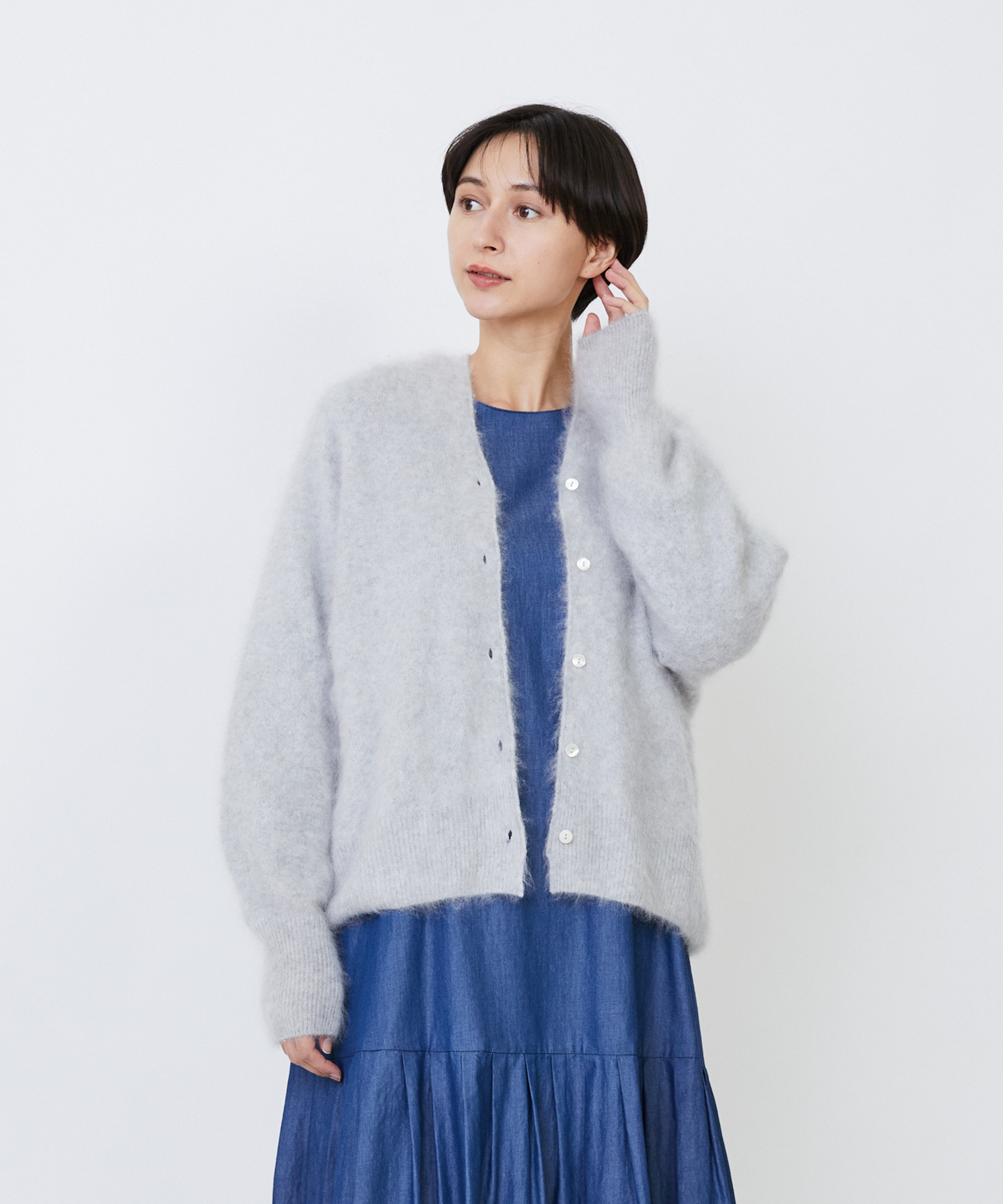 カシミヤファー加工カーディガン｜BIGI online store - ビギ
