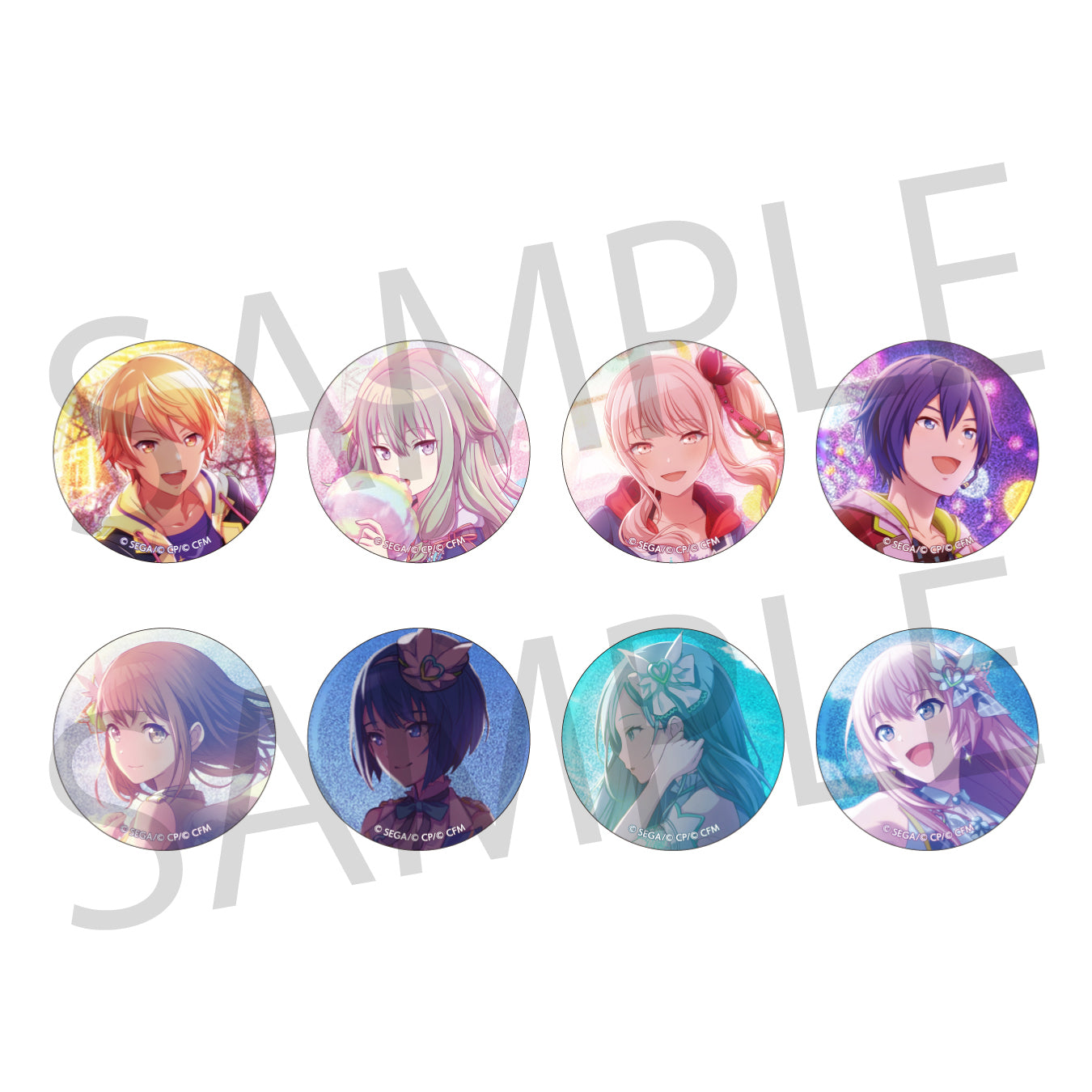 予約商品】【再販】グリッター缶バッジ イベントイラストコレクション