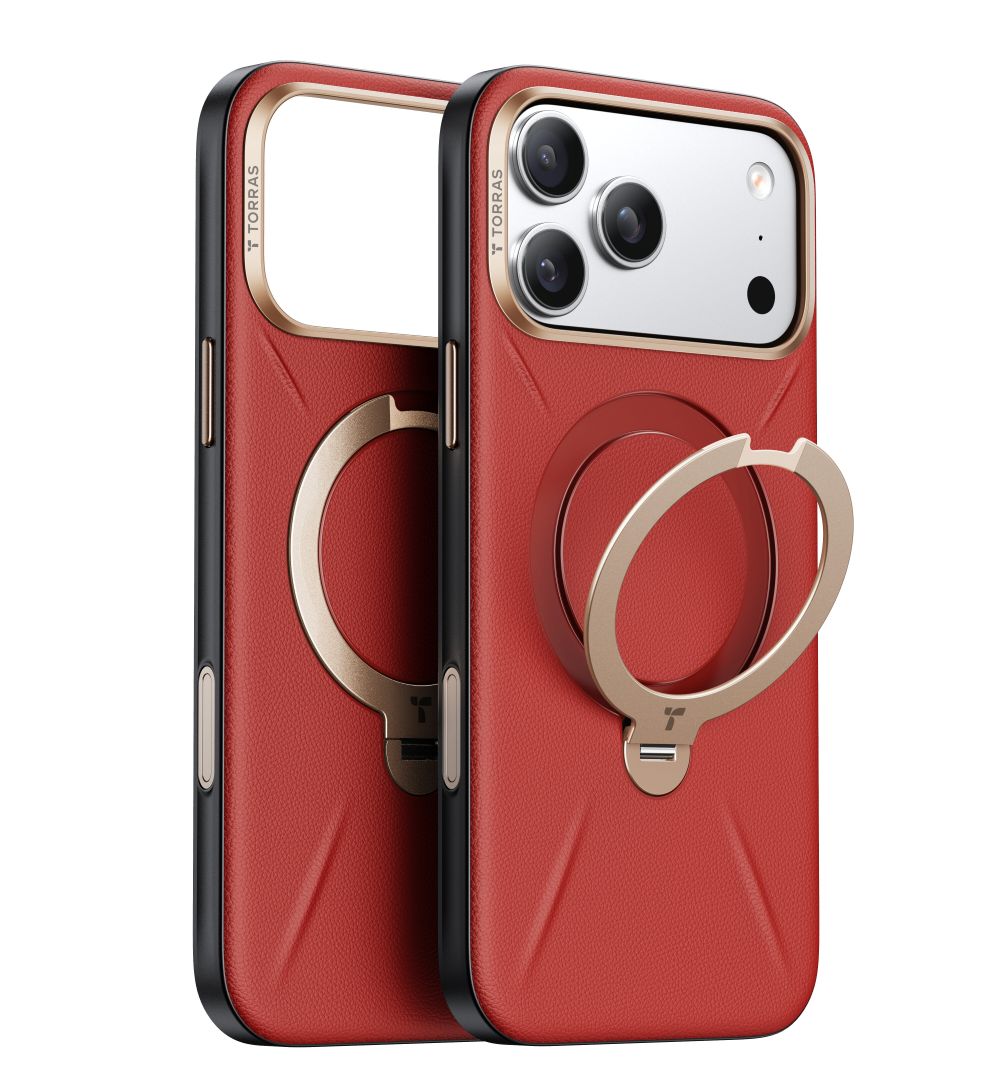 トラス Torras - Ostand Q3 レザートーン Case for iPhone 17シリーズ