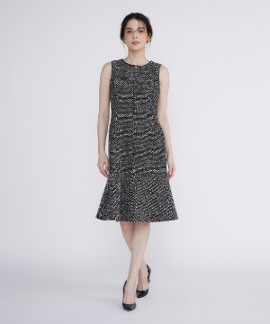 M Maglie le cassetto》スパンコールツイードワンピース｜M Maglie le