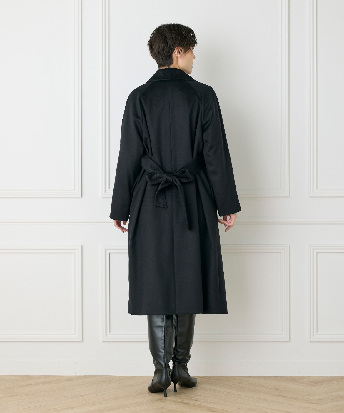 WEB限定》カシミヤ100%ラップコート｜INED（イネド）｜フランドル