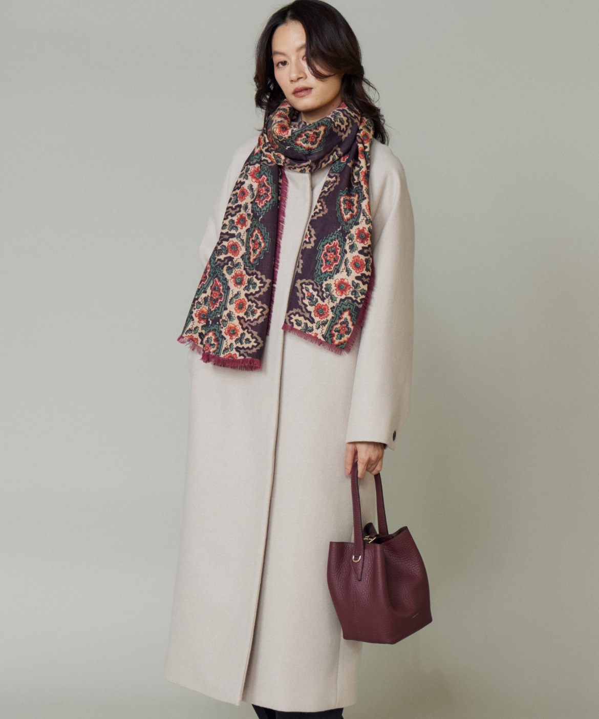 スタンドカラーコート｜la veille by SUPERIOR CLOSET（ラベイユ バイ