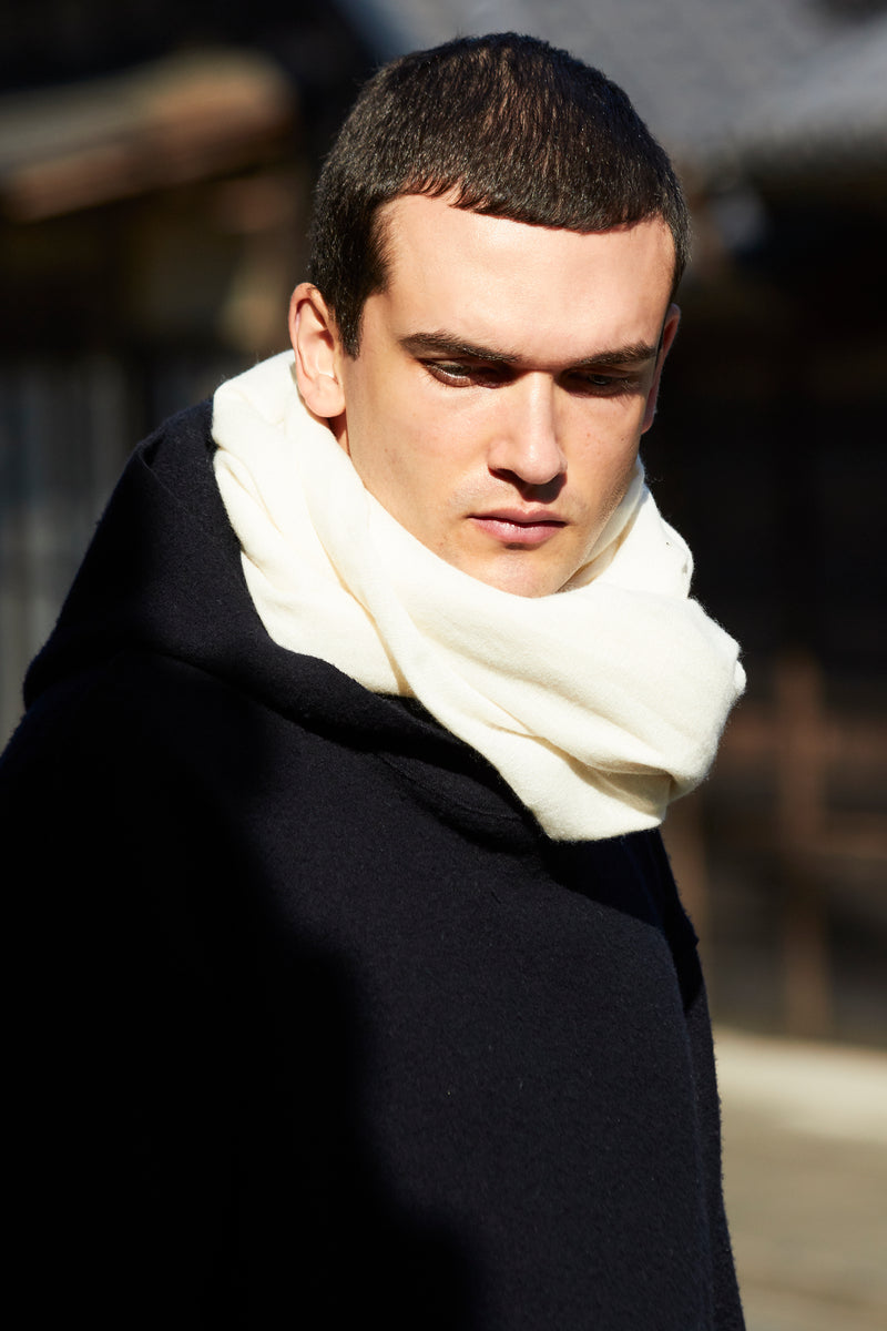 Washi Cashmere Muffler(和紙×カシミヤ ストール)※2色展開 – IKIJI
