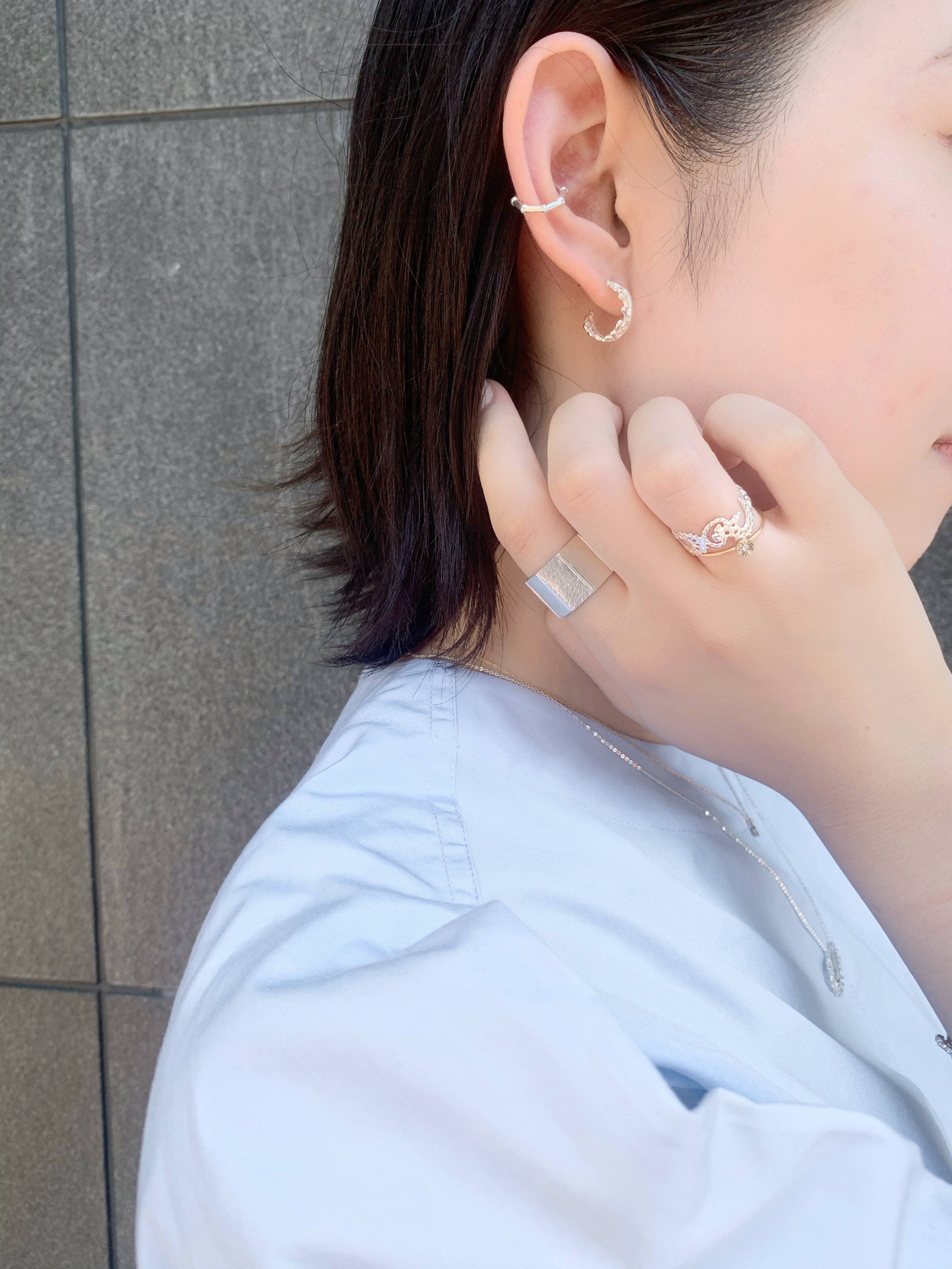 KAORU(カオル)公式｜フュージョン ピアス シルバー – KAORU Online Store