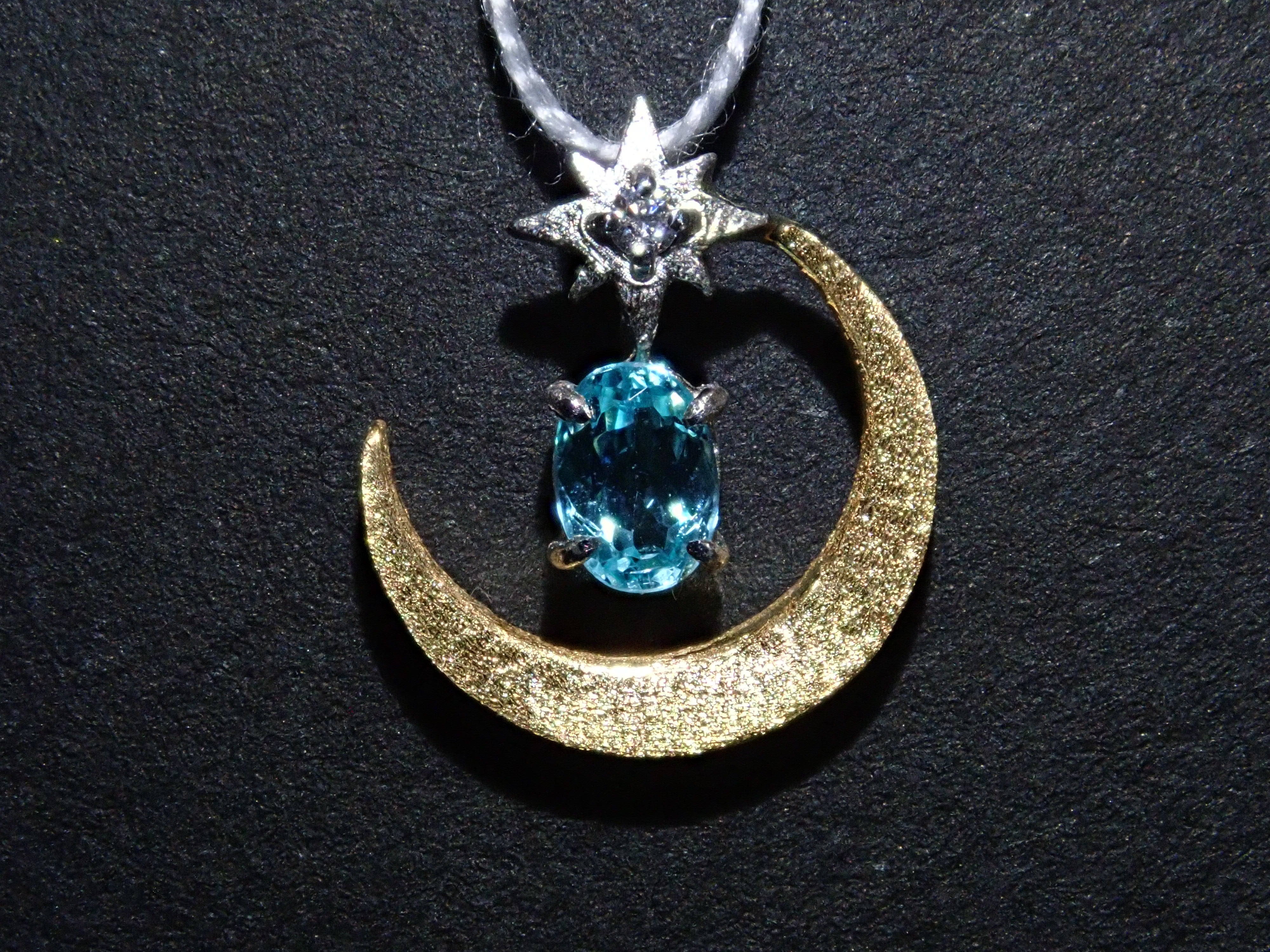 K18/Pt950 ブラジル産パライバトルマリン ペンダントトップ