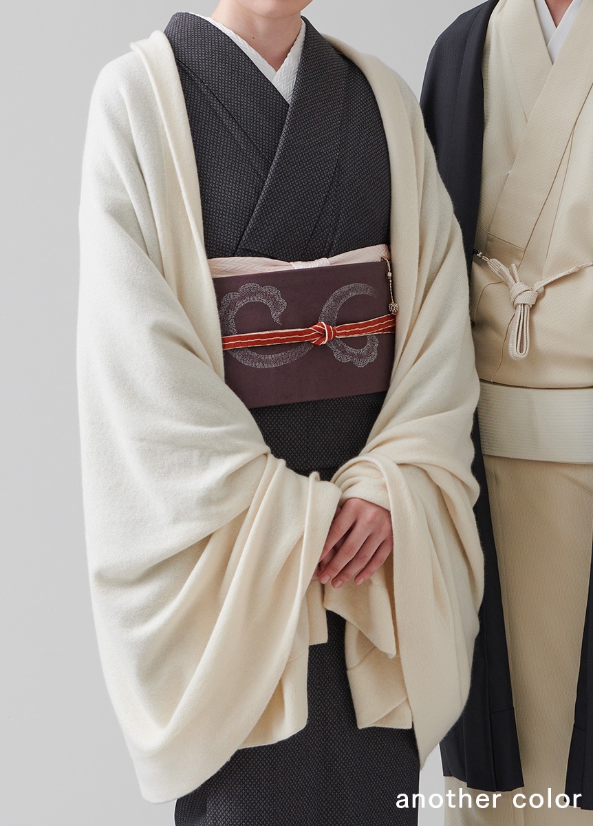 THE YARD×evam eva カシミヤストール ネイビー | アウター | やまと