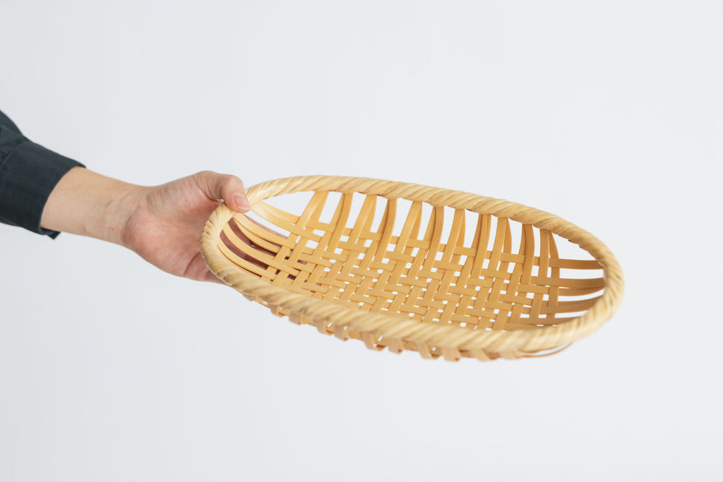 竹聲館 網代盛りかご 楕円 ｜くらすこと公式オンラインストア