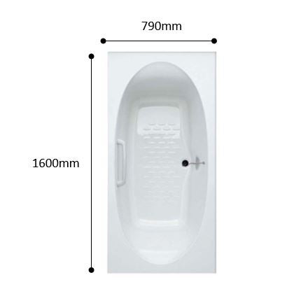 LIXIL・INAX 薄型保温組フタ [YFK-1574B(4)L-D4] 1600プレーン浴槽用