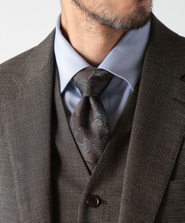 ウールメランジ千鳥格子スーツ＜セットアップ＞｜メンズファッション