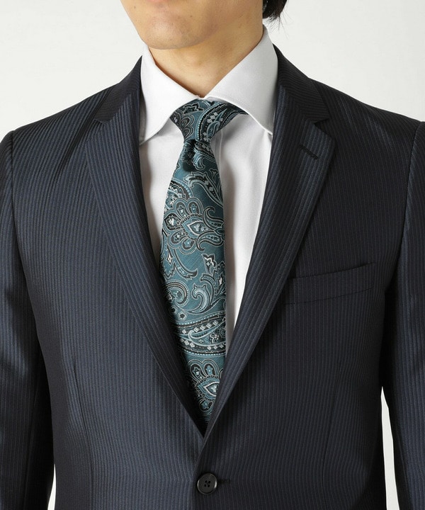 大柄ペイズリージャガード シルクネクタイ｜メンズファッション通販