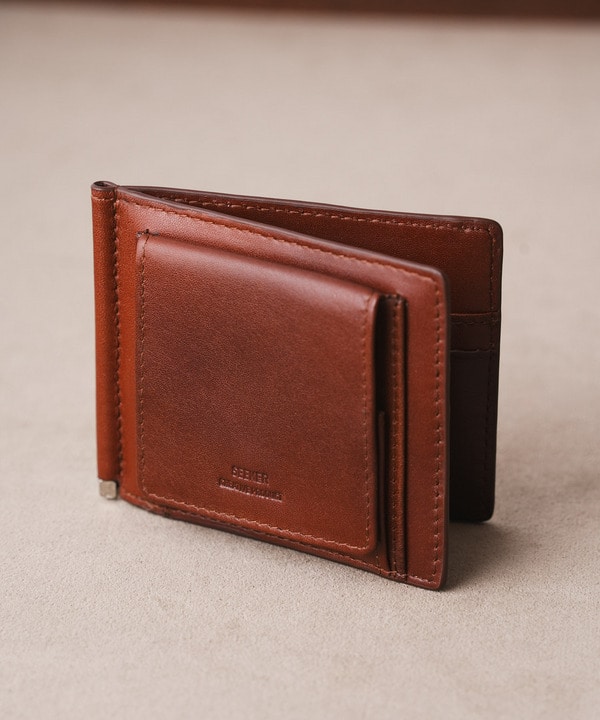 SEEKER / シーカー】アンティークレザーマネークリップ｜メンズ