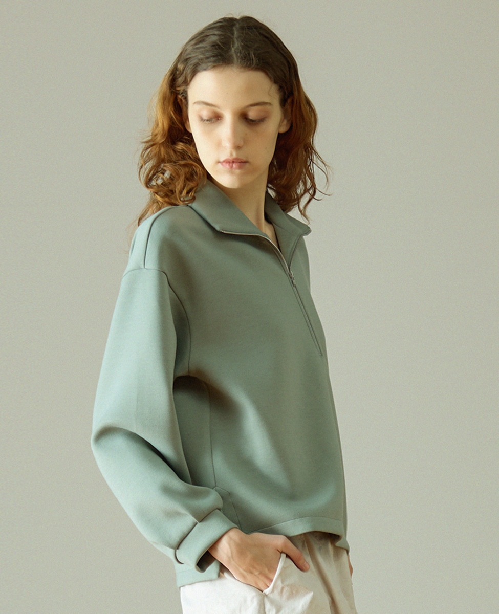 LOURMARIN】ハーフジッププルオーバー｜LOGEMENT DE CLAIRE（ロジュ