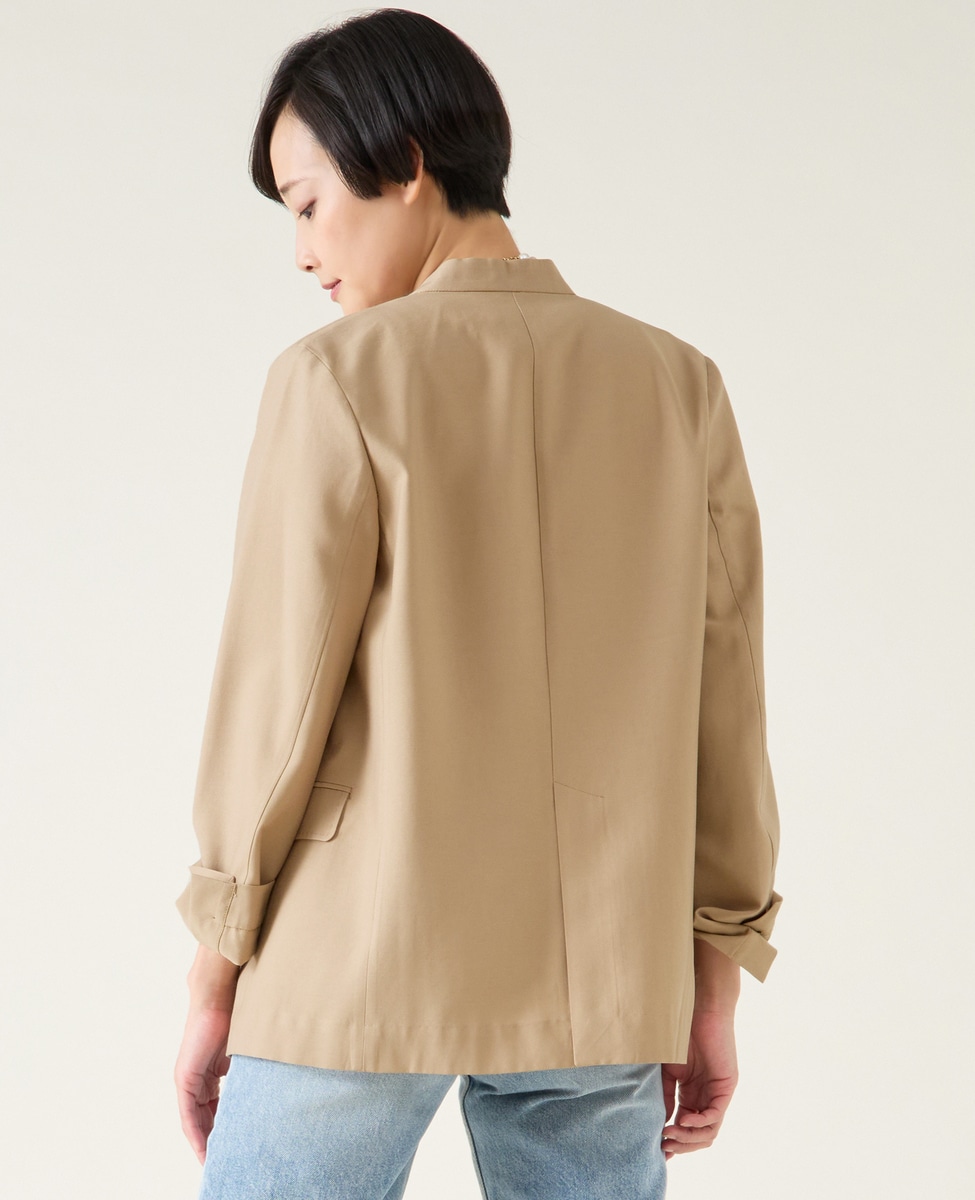 ノーカラージャケット（セットアップ可）｜martinique（マルティニーク