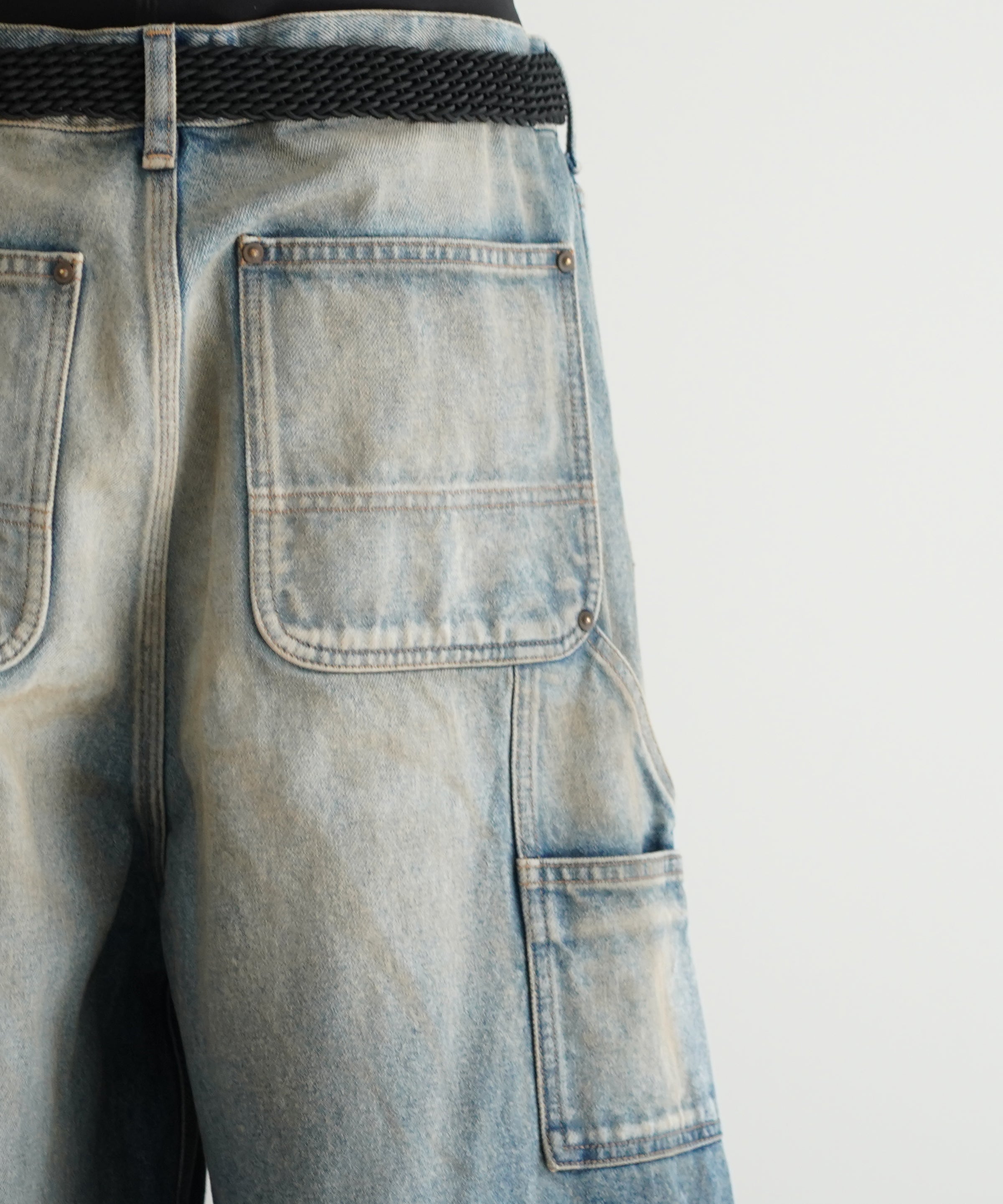 DEVINUSAGE【ディベロップメントインアスエイジ】double knee denim