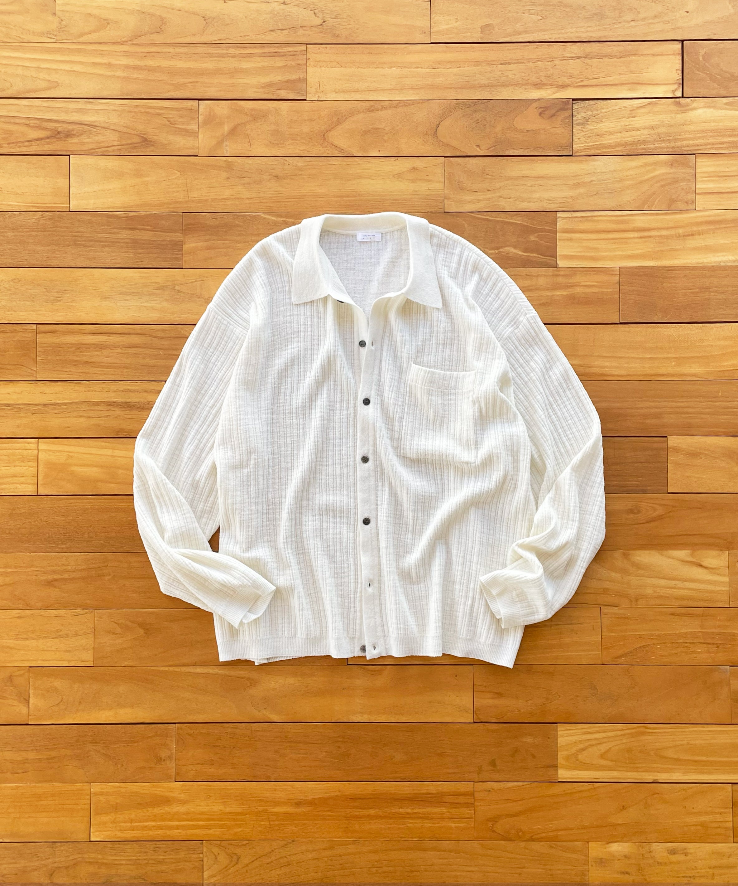 crepuscule【クレプスキュール】Crepe knit shirt 