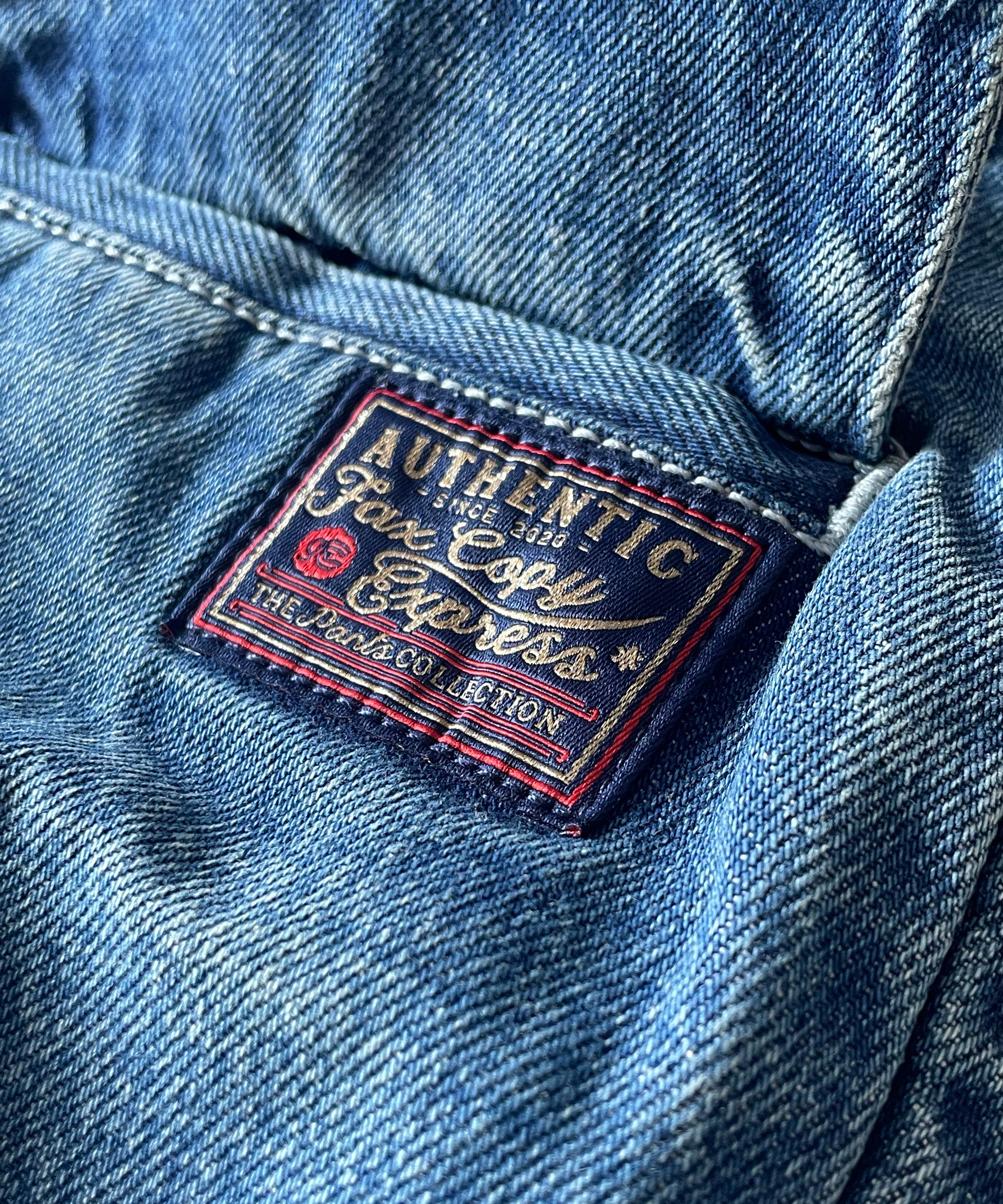 Fax Copy Express【ファックスコピーエクスプレス】Retro pleated blue