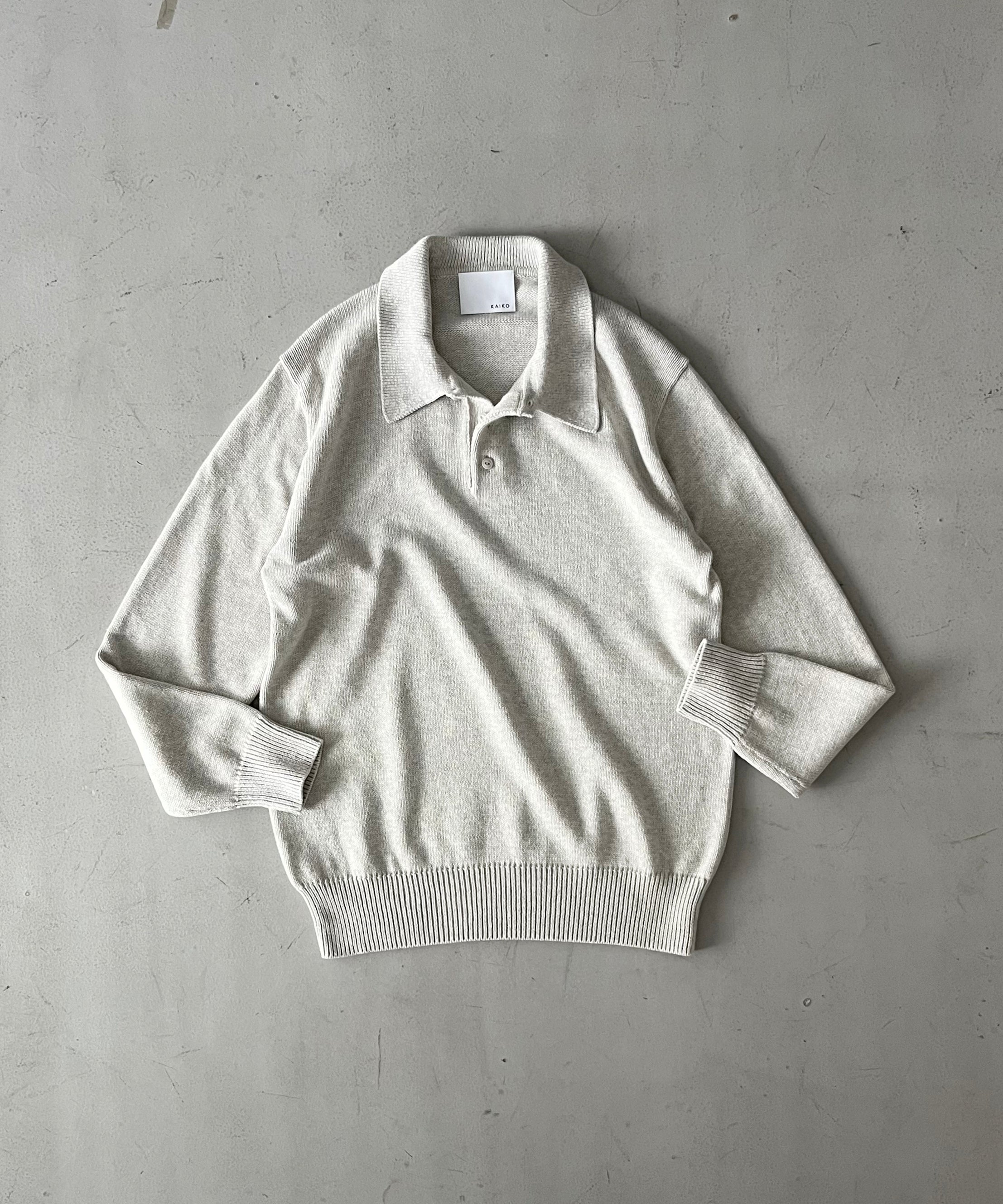 KAIKO【カイコー】Knit polo shirt 