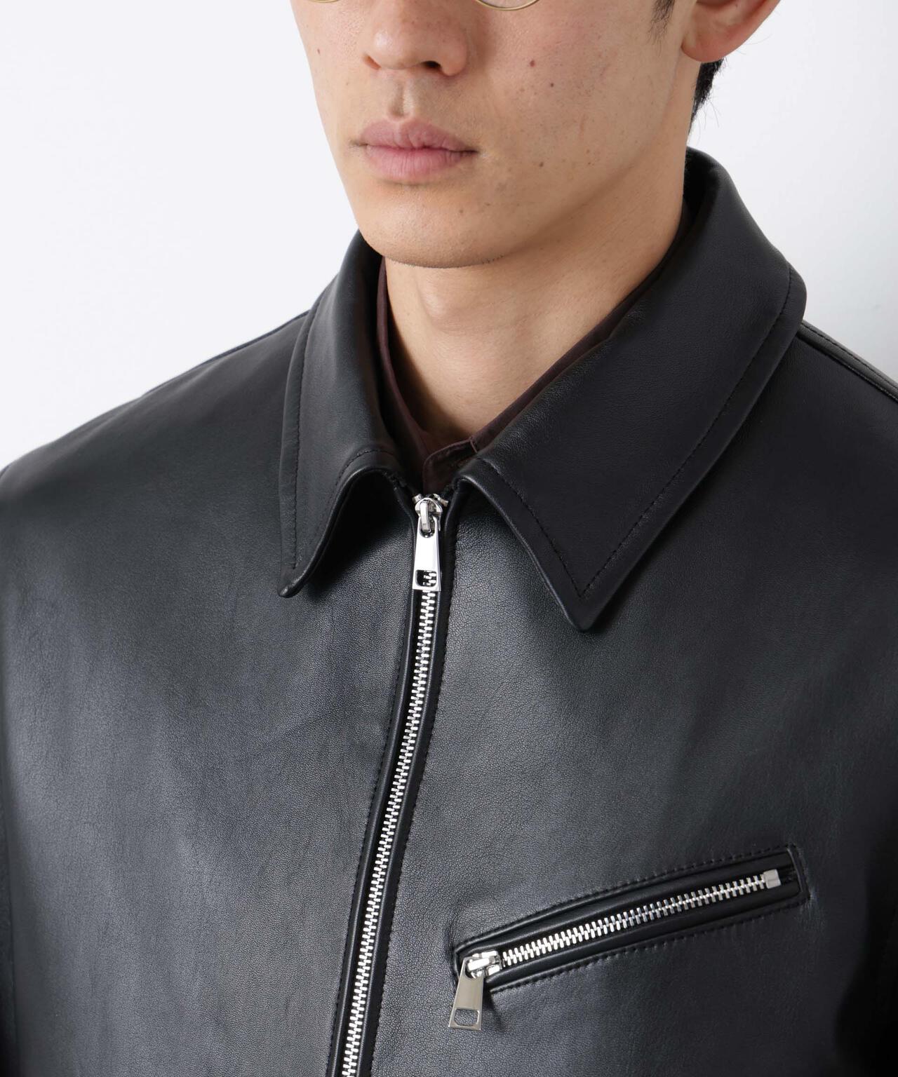 ラムナッパレザーライダースジャケット