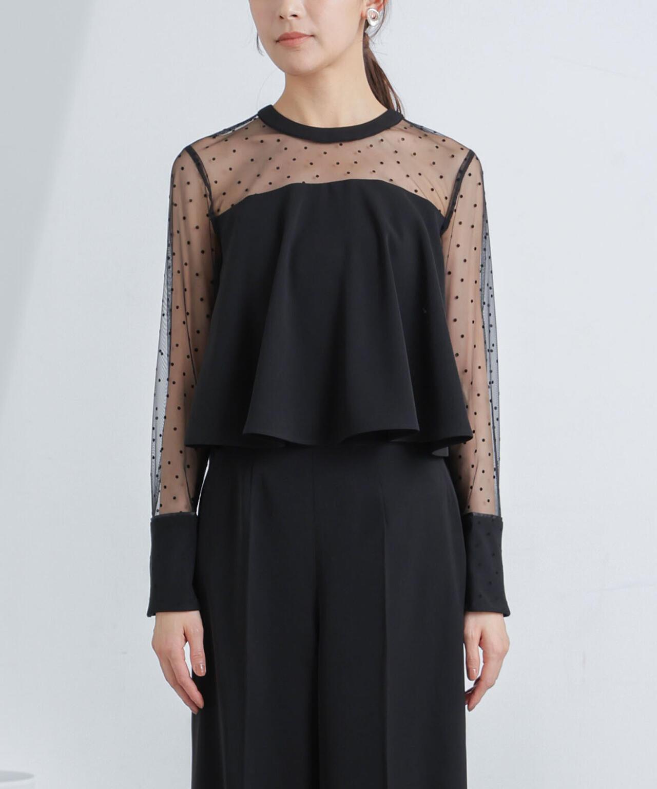 フロッキー ドット チュール セットアップ