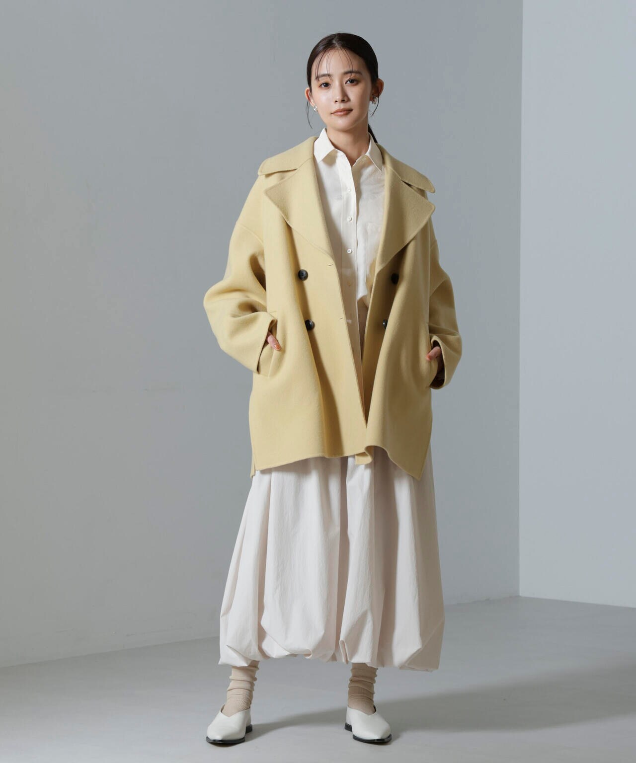 PURE LAMBS リバーミドルコート